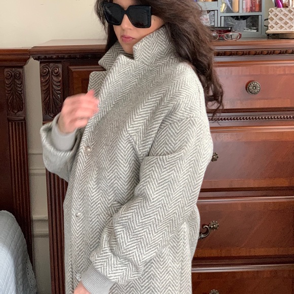 Stradivarius wool coat - Picture 4 of 13